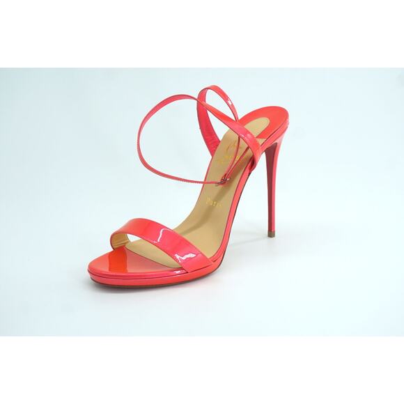 Christian Louboutin Loubi Queen Ankle Strappy Sandals Size 40 10 Pink $875 NIB - Picture 12 of 12